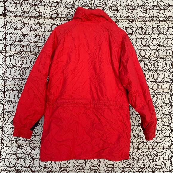Vintage 90s Woolrich red winter ski coat jacket parka MEDIUM - Picture 3 of 12